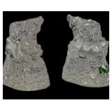 3 ï¿½ Waterford Crystal Reindeer Candle Holders