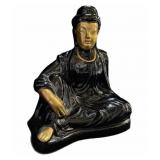 Black. & Gold Heavy Glazed Sculpture