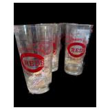 (4) Cincinnati Reds Gkasses
