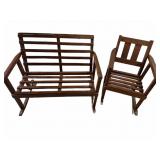 Childï¿½s Porch Rocking Loveseat & Rocking Chair