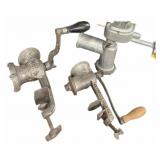 GRISWOLD, SUNBEAM & SENSATION FOOD GRINDERS