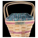 Double Lined Longaberger  7 ï¿½ x 9 ï¿½  Cranberry