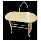 Yellow Rattan Desk & Chair (see 2nd photo)