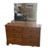 Antique Dresser And Mirror