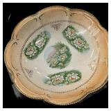 Water Lily Motif USA VINTAGE Bowl