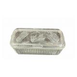 Federal Glass Ribbed Refrigerator Storage Dish