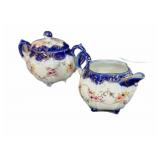 Beautiful Blue & White Cream & Sugar