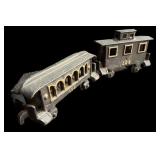2 Cast Iron Train Cars