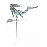 Metal Mermaid Weather Vane
