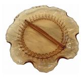 Amber Divided Dish
