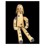 Wooden Toy Folk Art Jointed Limbs