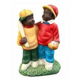 Vintage Black Americano Boys  Playing Baseball