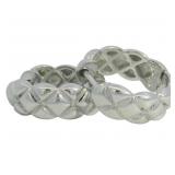 Natural Diamond Accent Huggie Hoop Earrings