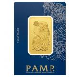 One Gram - .999 Fine Gold PAMP Bar