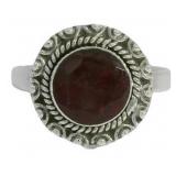 Round 2.00 ct Genuine Ruby Solitaire Ring