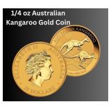 1/4 oz Australian Kangaroo Gold Coin (Year Varies)