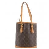 Louis Vuitton Monogram Bucket PM Tote Bag