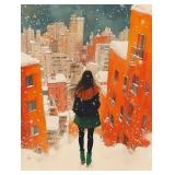 Snow Day 3 Gallary Wrapped Canvas by Van Gogh LTD