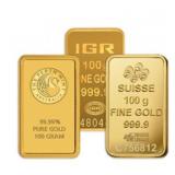 100 gram Gold Bar - Brand Varies ( No Card )