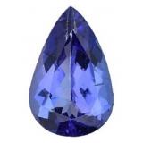 GIA Certified  Pear 3.07 ct Violet Tanzanite