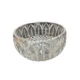 Vintage Clear Cut Heavy Pressed Glass Serving