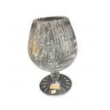 Hand Cut Lead Crystal Brandy Snifter