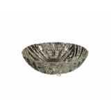 Vintage Anchor Hocking Burple Three Footed Bowl