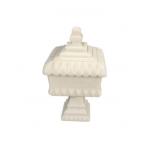 Westmoreland Milk Glass Pedestal Wedding Box