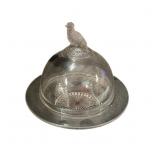 Vintage Butter Dish With Domed Lid