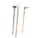 (3) PCS Tools- Scrapper, Grampas Weeder, And Hula