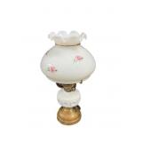 Milk Glass Hurricane Table Lamp