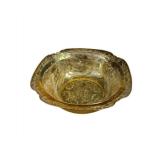 Yellow Amber Depression Serving Bowl