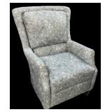 Comfortable Blue Floral Living Room Chair