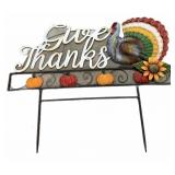 GIVE THANKS YARD STAKE