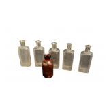 (6)PCS Antique Medicine Bottles