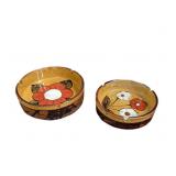 (2)PCS Two Vintage Stoneware Ashtrays