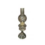 Vintage Glass Pedestal Oil Lamp