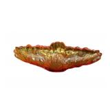 Marigold Glass Banana Boat Bowl
