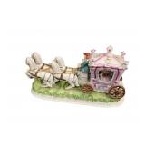 Vintage Porcelain Horse Drawn Carriage