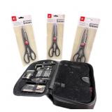 (4) PCS Estate Personnel Grooming Travel Kit And