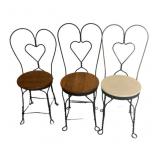 (3) PCS Three Wrought Iron Ice Cream Parlor