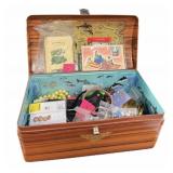 Tin Trunk of Jewelry & Old Seeds