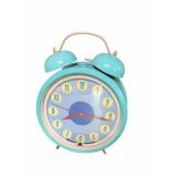 Turquoise Twin-Bell Analog Alarm Clock