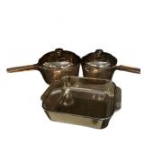 (3) PCS Two Pots And Casserole Dish