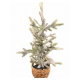 Flocked Christmas Tree