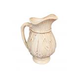 Cream Colored Ceramic Pitcher