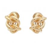 Christian Dior Plating Clip-on Earrings