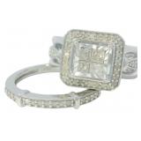 Princess Cut 1/2 ct Natural Diamond Designer Ring
