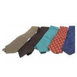 Gucci 5 Piece Silk Necktie Set