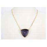 Yves Saint Laurent Y-Line Amethyst Necklace